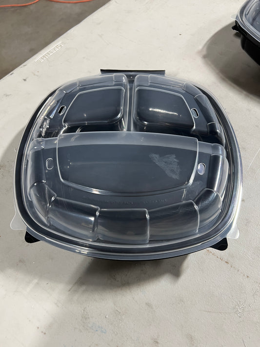 9x9x3 Hinged lid container monogram 100ct