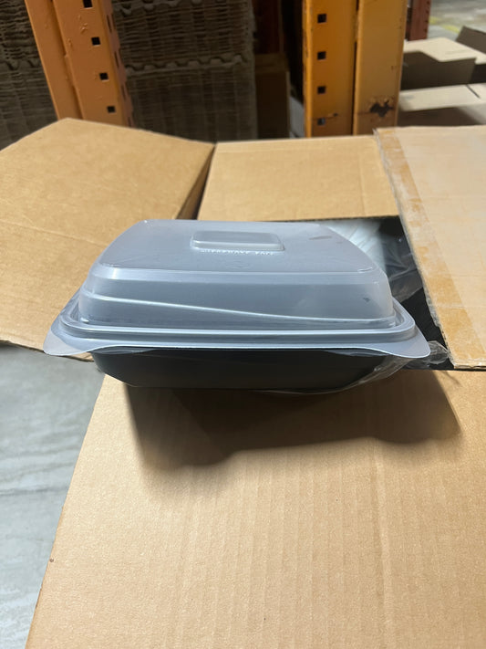 9x9 Clear top blk base container blaze 144ct